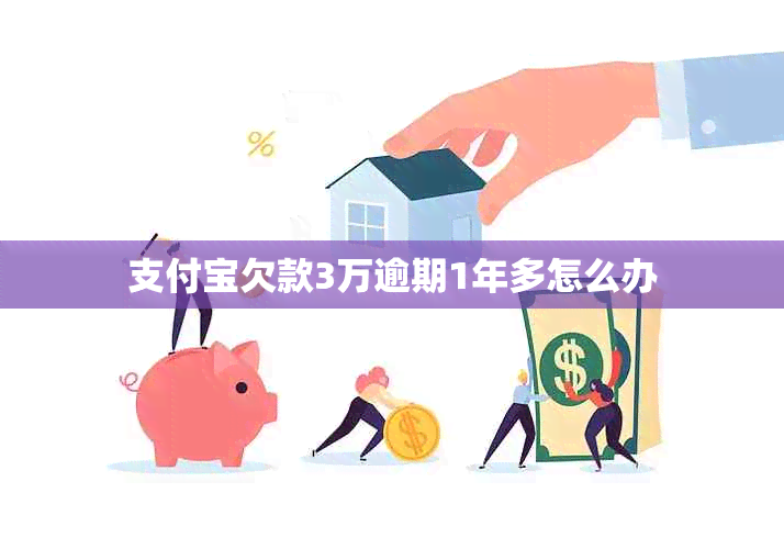 支付宝欠款3万逾期1年多怎么办