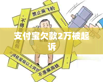 支付宝欠款2万被起诉