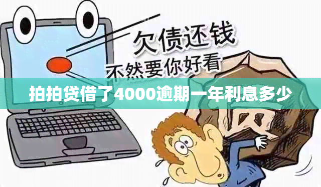 拍拍贷借了4000逾期一年利息多少