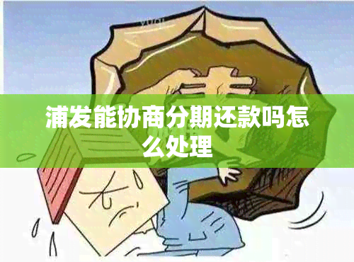 浦发能协商分期还款吗怎么处理