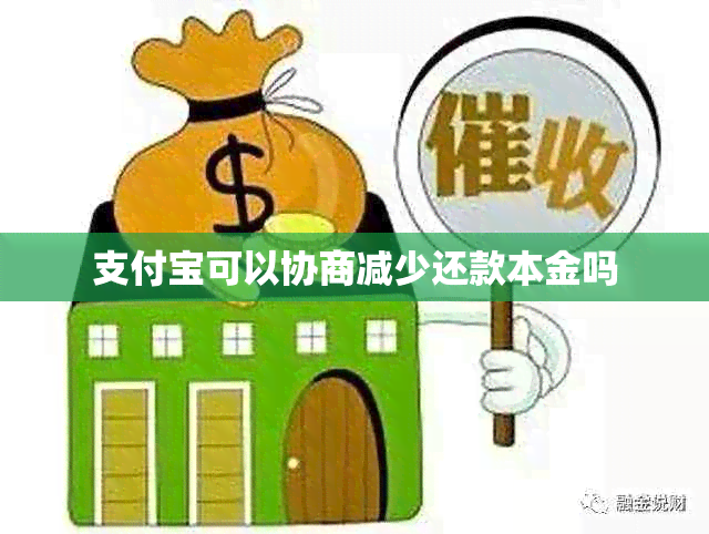 支付宝可以协商减少还款本金吗