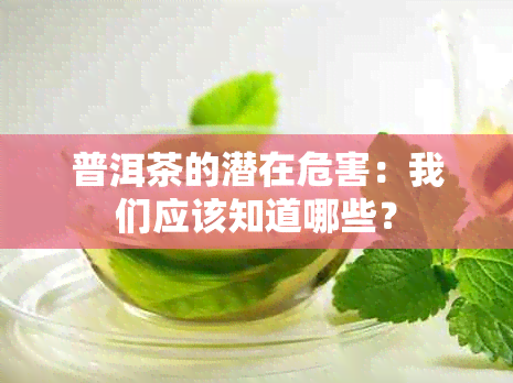 普洱茶的潜在危害：我们应该知道哪些？