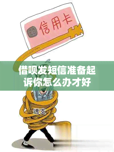 借呗发短信准备起诉你怎么办才好