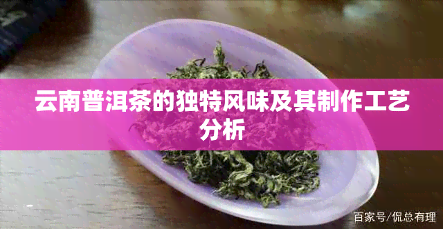 云南普洱茶的独特风味及其制作工艺分析