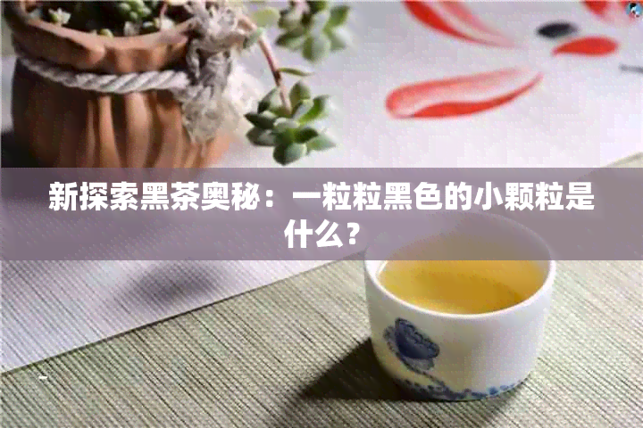 新探索黑茶奥秘：一粒粒黑色的小颗粒是什么？