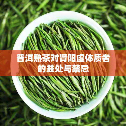 普洱熟茶对肾阳虚体质者的益处与禁忌