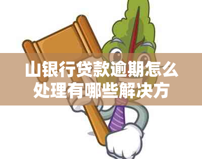 山银行贷款逾期怎么处理有哪些解决方法