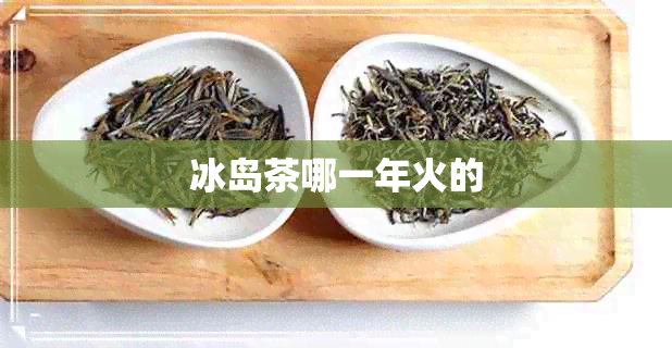 冰岛茶哪一年火的