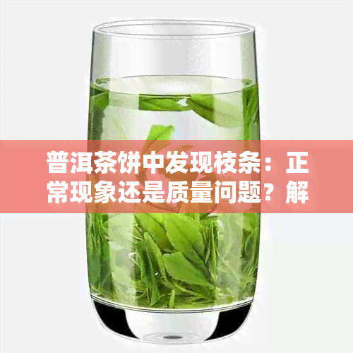 普洱茶饼中发现枝条：正常现象还是质量问题？解答您心中的疑惑