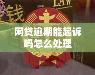 网贷逾期能起诉吗怎么处理