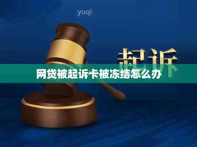 网贷被起诉卡被冻结怎么办