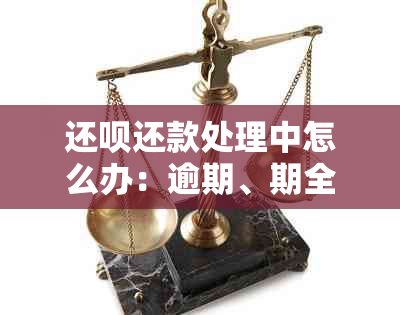 还款还款处理中怎么办：逾期、期全解及处理方式