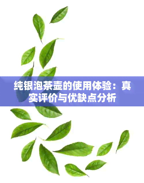 纯银泡茶壶的使用体验：真实评价与优缺点分析