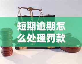 短期逾期怎么处理罚款与扣分