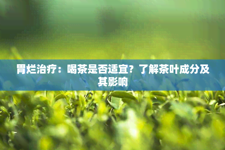 胃烂治疗：喝茶是否适宜？了解茶叶成分及其影响