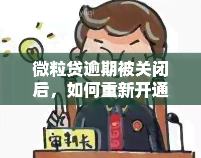 微粒贷逾期被关闭后，如何重新开通？小鹅花能用于还款吗？