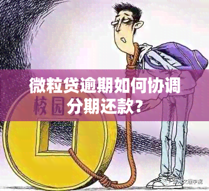 微粒贷逾期如何协调分期还款？