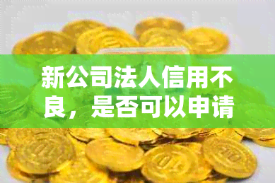 新公司法人信用不良，是否可以申请网贷贷款？