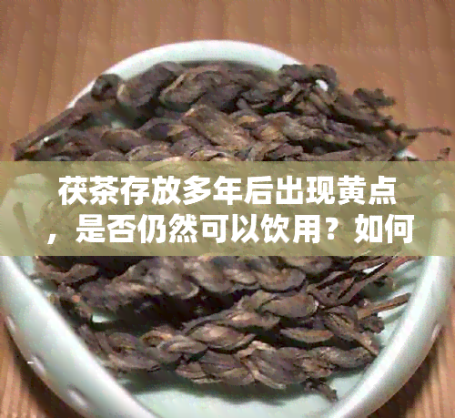 茯茶存放多年后出现黄点，是否仍然可以饮用？如何判断茯茶的新度和品质？