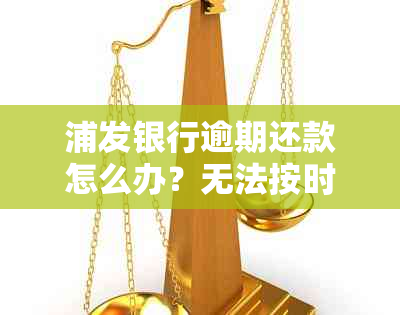 浦发银行逾期还款怎么办？无法按时还款是否可以申请分期付款？