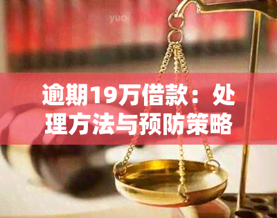 逾期19万借款：处理方法与预防策略