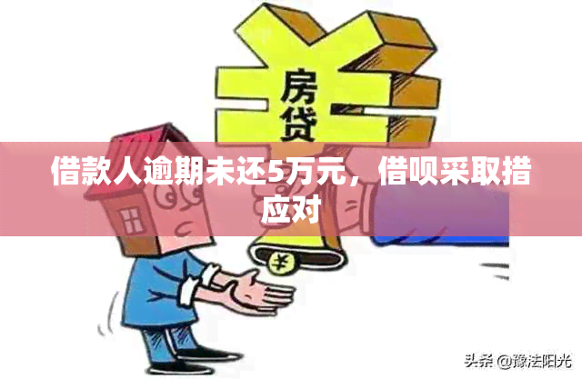 借款人逾期未还5万元，借呗采取措应对