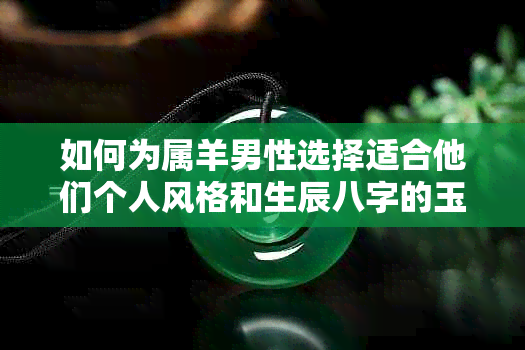 如何为属羊男性选择适合他们个人风格和生辰八字的玉石颜色