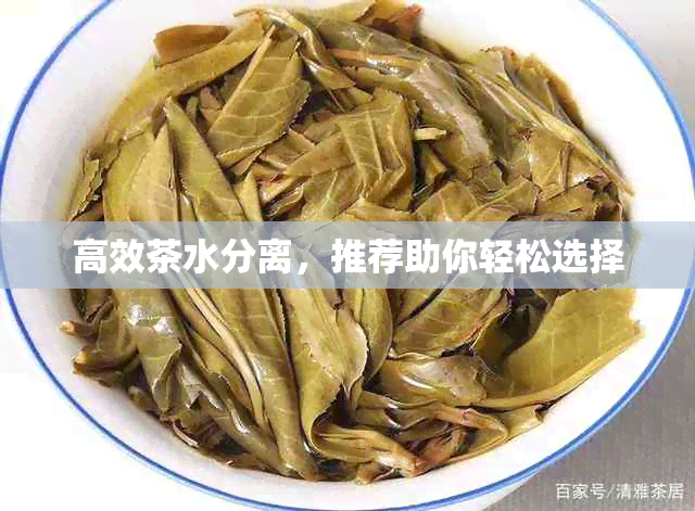 高效茶水分离，推荐助你轻松选择