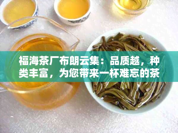 福海茶厂布朗云集：品质越，种类丰富，为您带来一杯难忘的茶体验