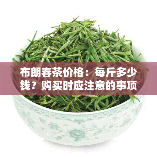 布朗春茶价格：每斤多少钱？购买时应注意的事项有哪些？