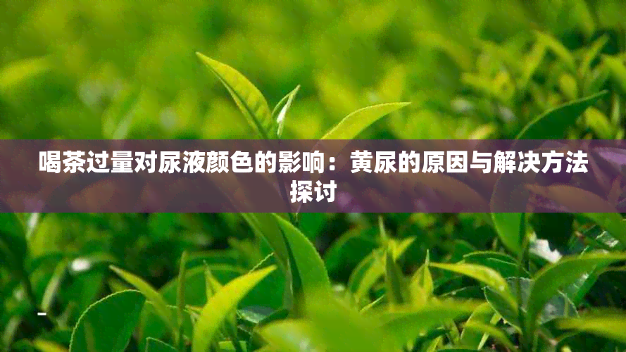 喝茶过量对尿液颜色的影响：黄尿的原因与解决方法探讨