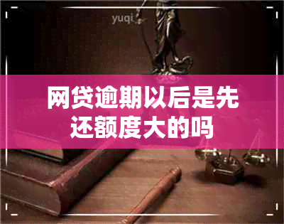 网贷逾期以后是先还额度大的吗