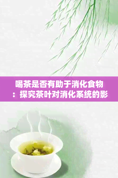 喝茶是否有助于消化食物：探究茶叶对消化系统的影响