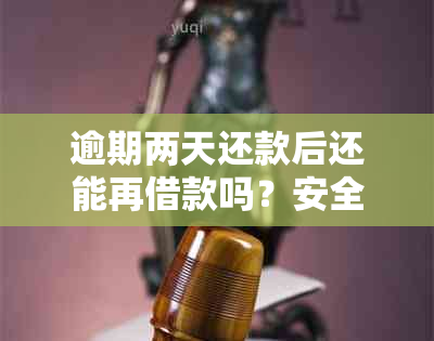 逾期两天还款后还能再借款吗？安全问题揭秘