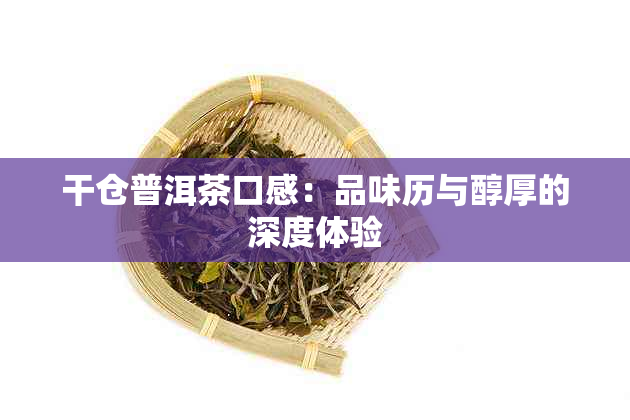 干仓普洱茶口感：品味历与醇厚的深度体验