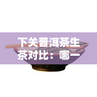 下关普洱茶生茶对比：哪一款更值得品鉴？