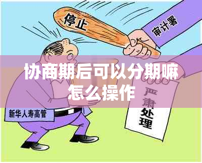 协商期后可以分期嘛怎么操作