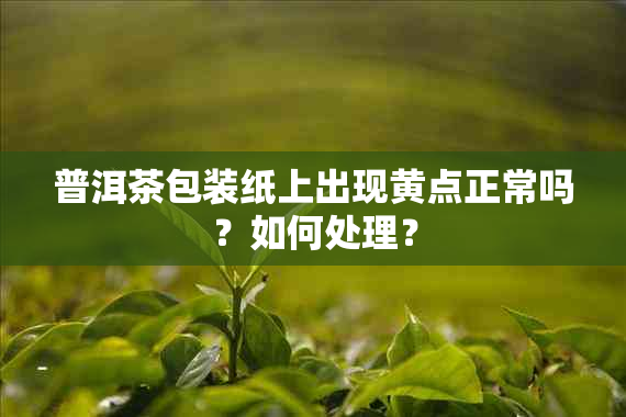 普洱茶包装纸上出现黄点正常吗？如何处理？