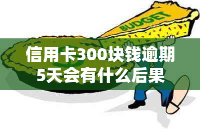 信用卡300块钱逾期5天会有什么后果