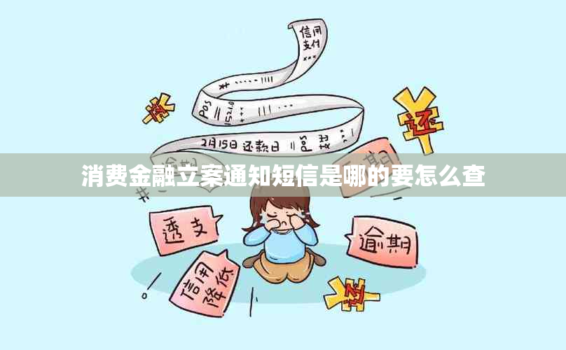 消费金融立案通知短信是哪的要怎么查