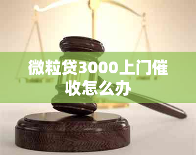 微粒贷3000上门怎么办