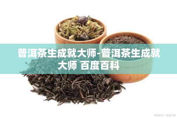 普洱茶生成就大师-普洱茶生成就大师 百度百科