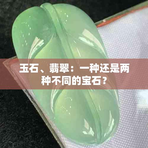 玉石、翡翠：一种还是两种不同的宝石？