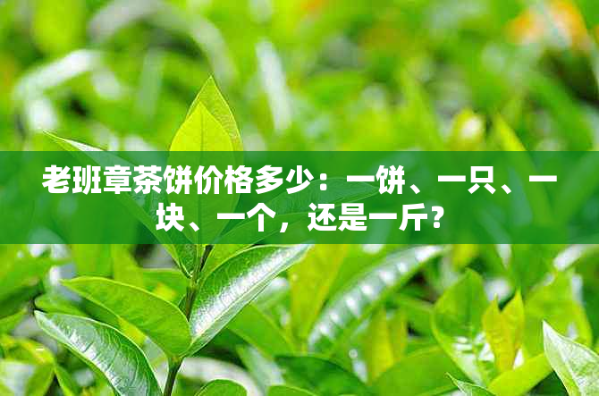 老班章茶饼价格多少：一饼、一只、一块、一个，还是一斤？