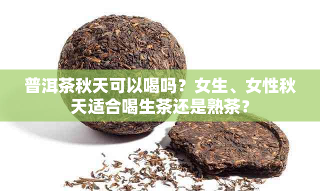 普洱茶秋天可以喝吗？女生、女性秋天适合喝生茶还是熟茶？