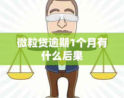 微粒贷逾期1个月有什么后果