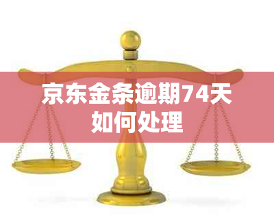 京东金条逾期74天如何处理