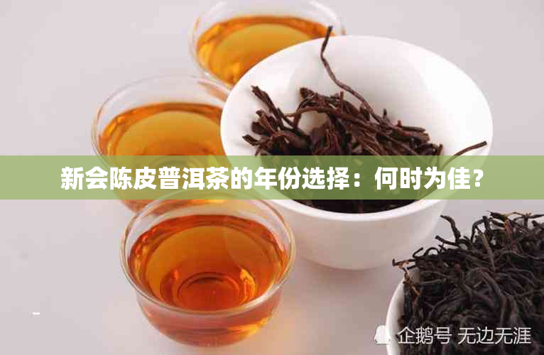 新会陈皮普洱茶的年份选择：何时为佳？