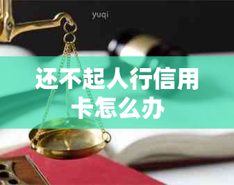 还不起人行信用卡怎么办