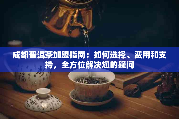 成都普洱茶加盟指南：如何选择、费用和支持，全方位解决您的疑问